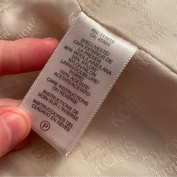 Michael Kors Designer Wool Double Breasted Blazer with Gold Buttons and Chains - Picture 4 of 7